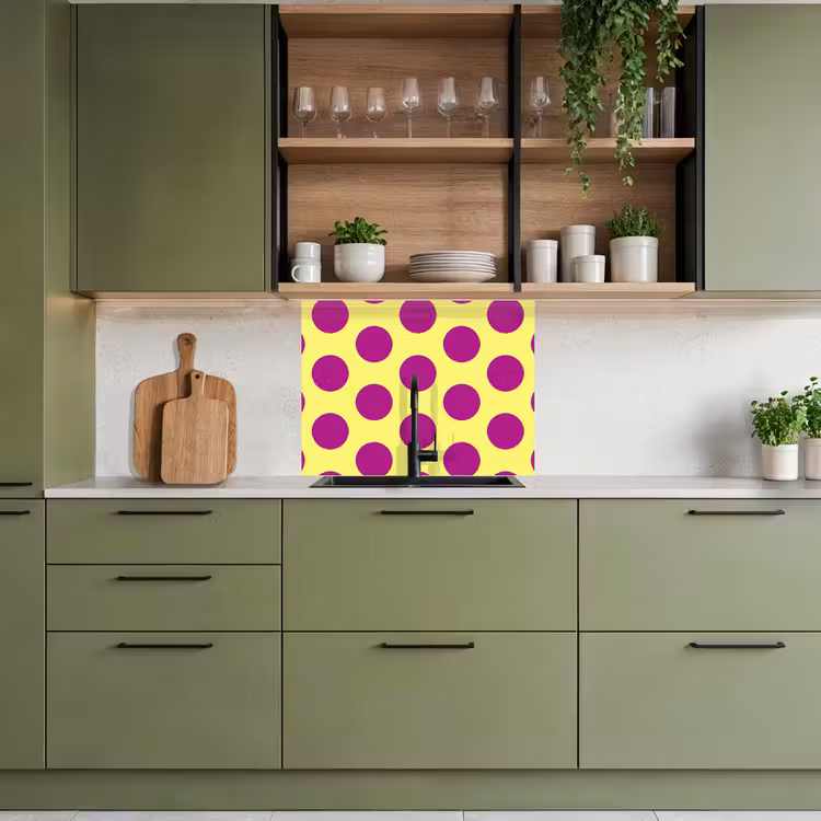 Revestimiento cocina - Lunares - Clásico - Amarillo — 7