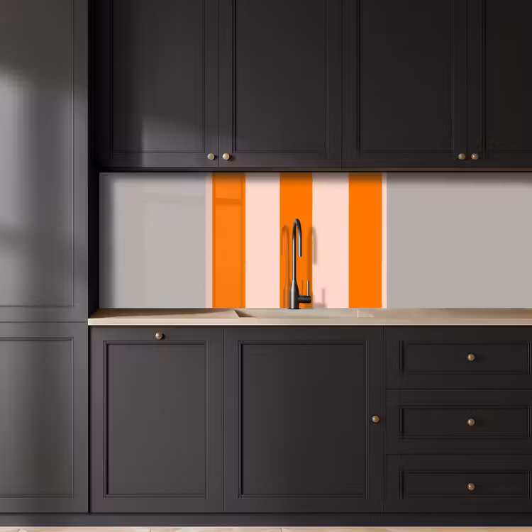 Revestimiento cocina - Rayas - Moderno - Naranja — 5