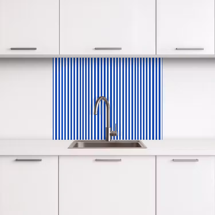 Revestimiento cocina - Clásico - Rayas - Azul — 3
