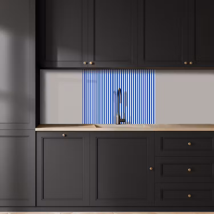 Revestimiento cocina - Clásico - Rayas - Azul — 5