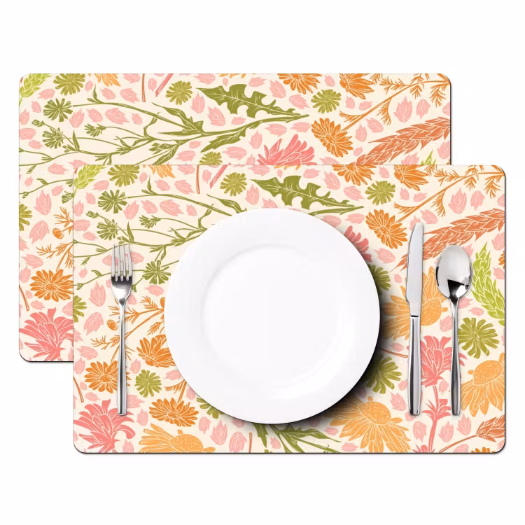 Salvamanteles - Opulencia floral en tonos pastel — 2