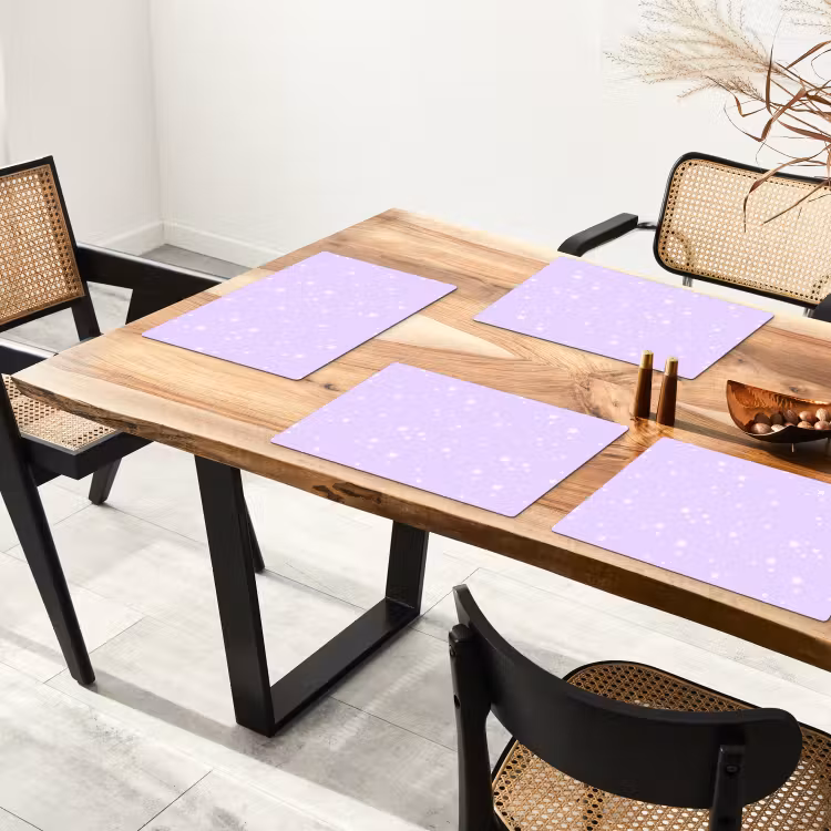 Salvamanteles - Estrellas - Morado - Blanco - Motivos — 4