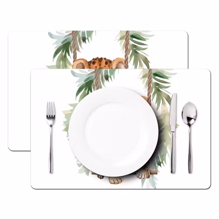 Salvamanteles - Leopardo - Animal - Niños - Jungla - Guardería - Habitación de bebé — 2