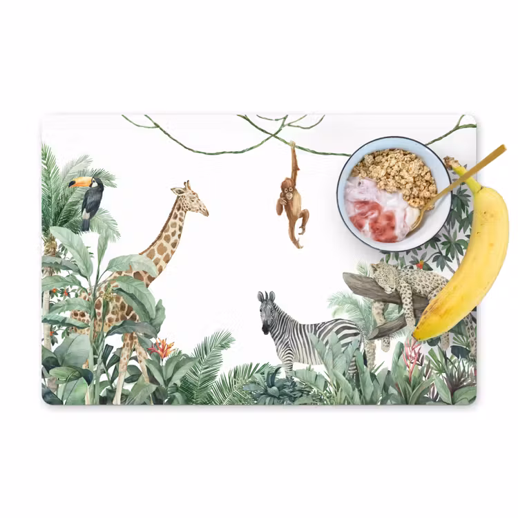 Salvamanteles - Selva - Animales - Niños - Naturaleza — 1