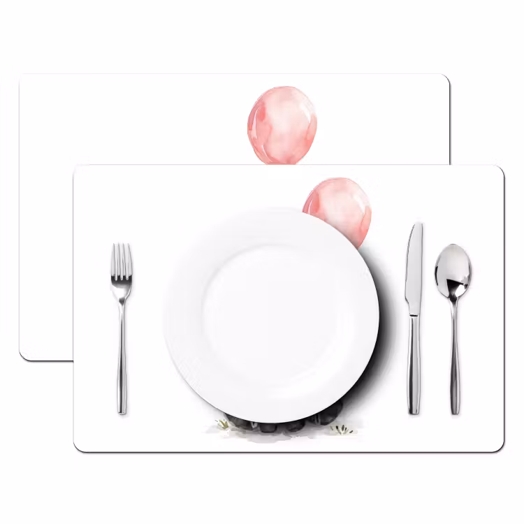 Salvamanteles - Cebra - Bebé - Animales - Globo rosa — 2