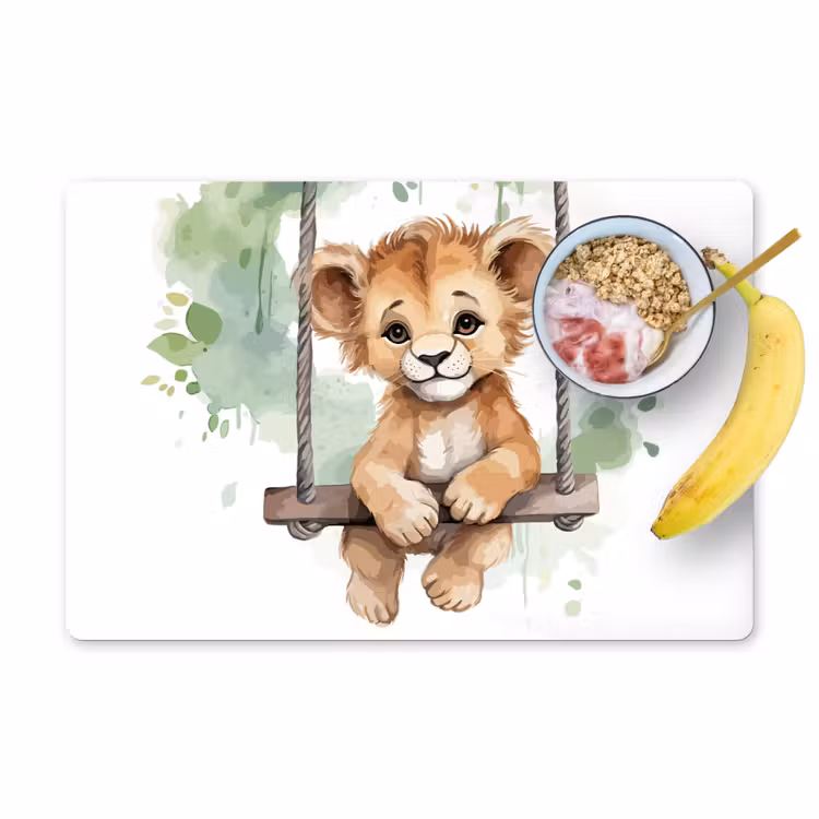 Salvamanteles - León - Animal - Niños - Jungla - Guardería - Habitación de bebé — 1