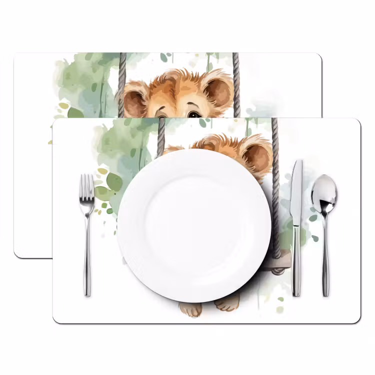 Salvamanteles - León - Animal - Niños - Jungla - Guardería - Habitación de bebé — 2