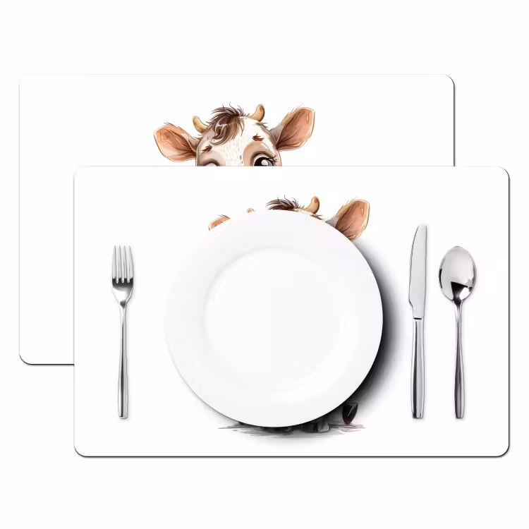 Salvamanteles - Vaca - Bebé animal - Animales de granja — 2
