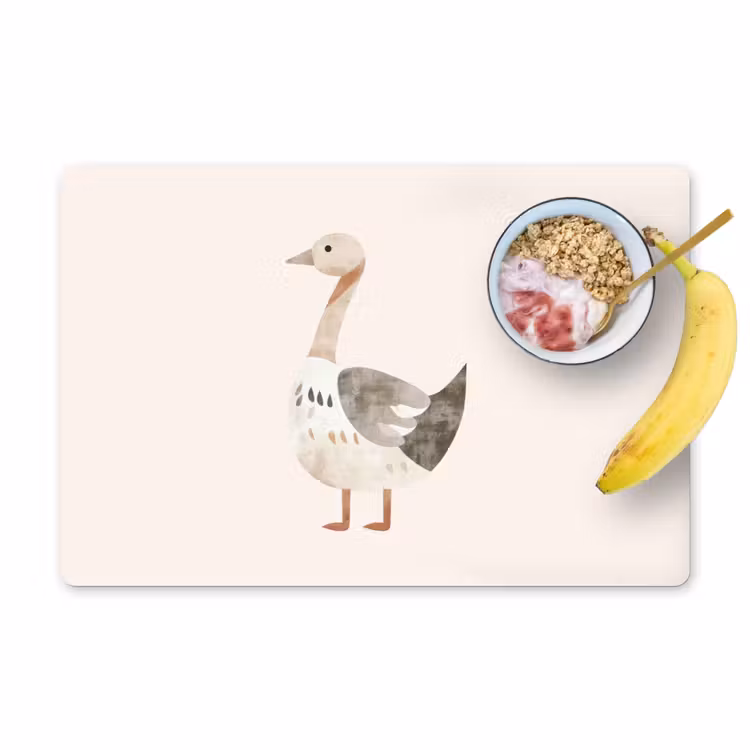 Salvamanteles - Ganso - Animal - Colores pastel — 1
