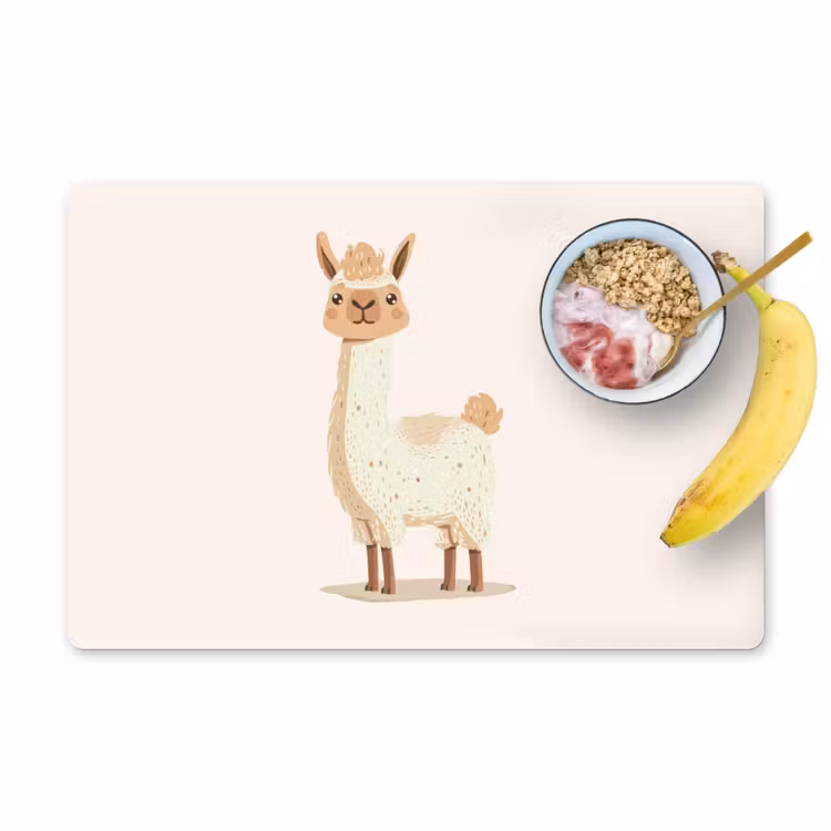 Salvamanteles - Llama - Animales - Granja - Pastel — 1