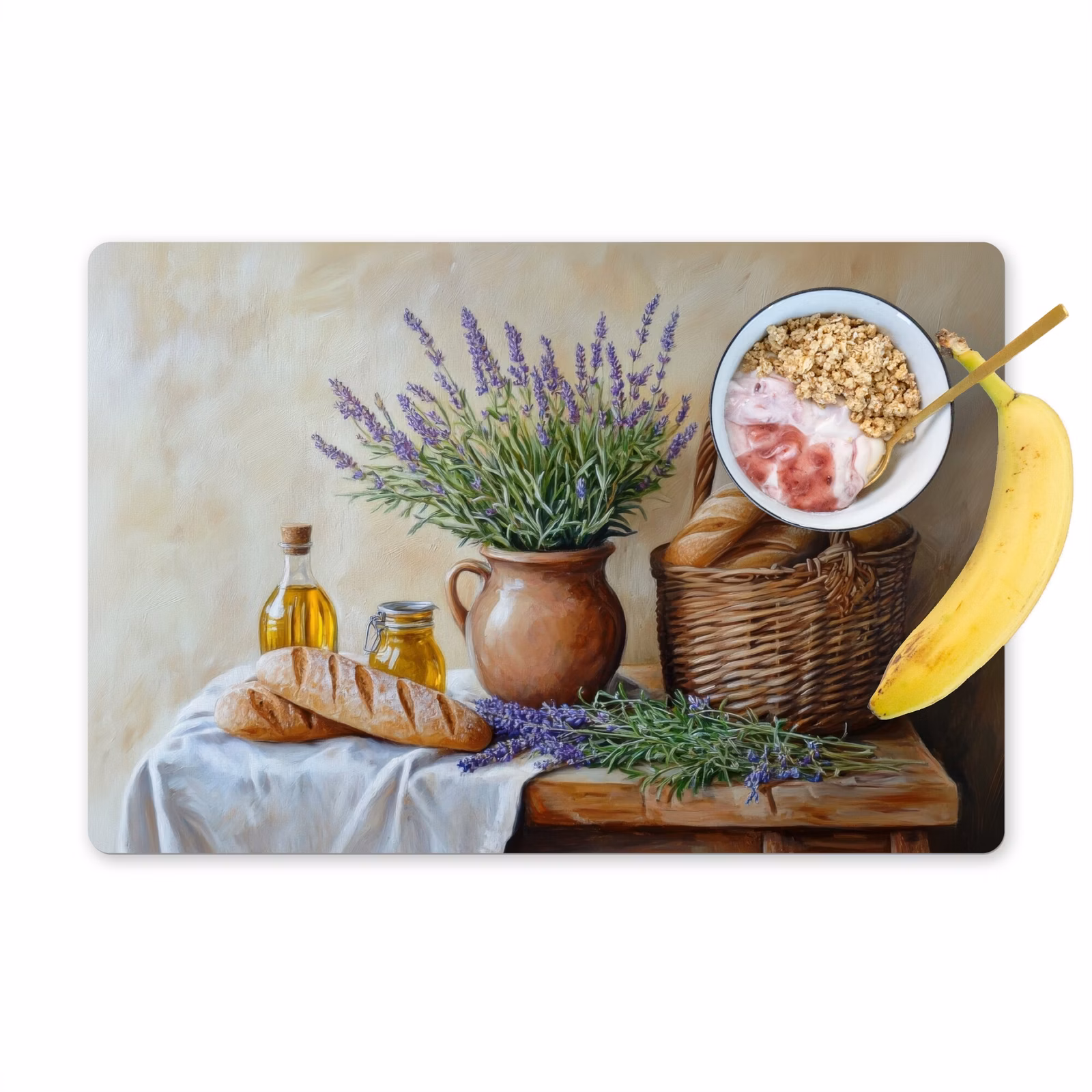 Salvamanteles - Lavanda - Pan - Naturaleza muerta — 1