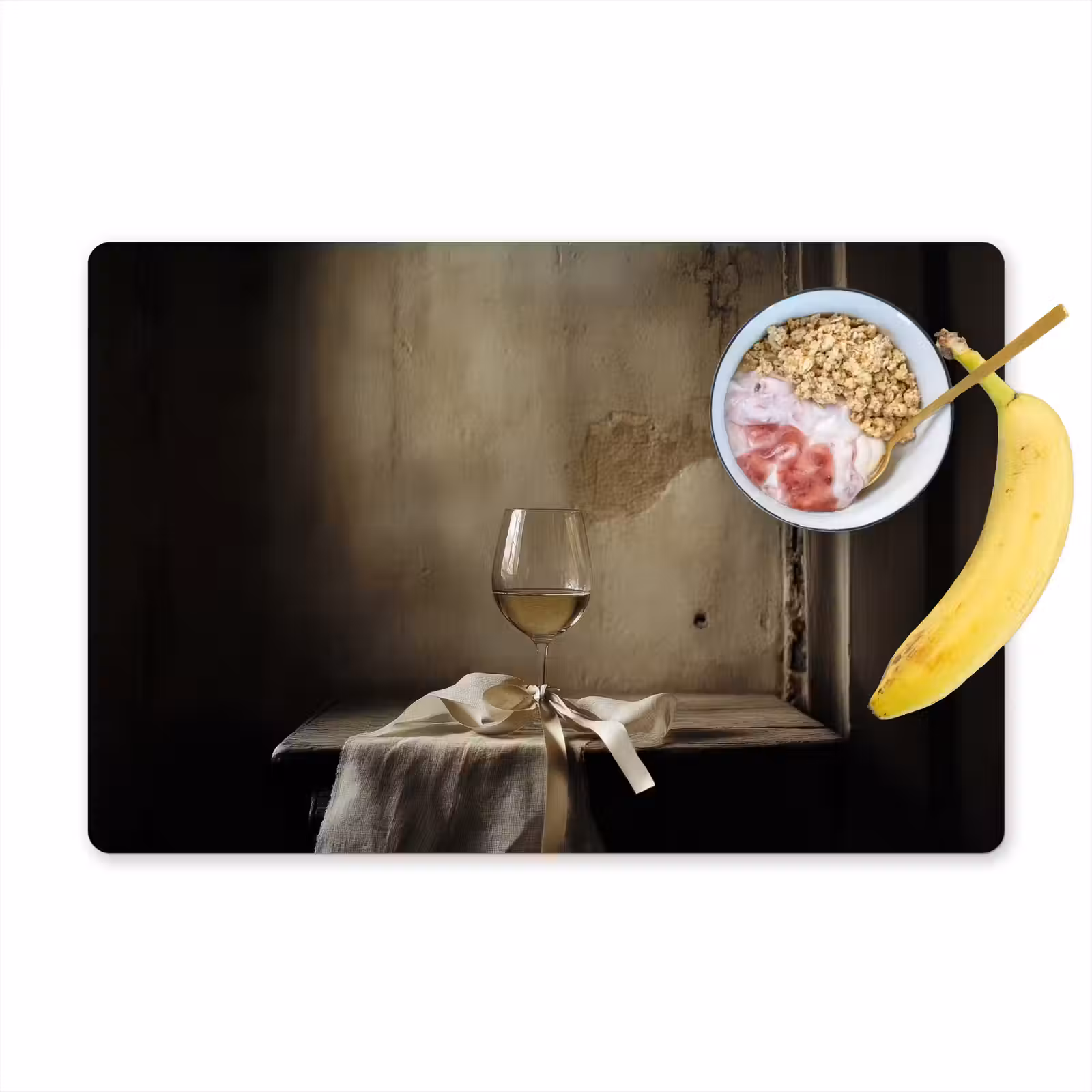 Salvamanteles - Lazo - Beige - Blanco - Vino — 1
