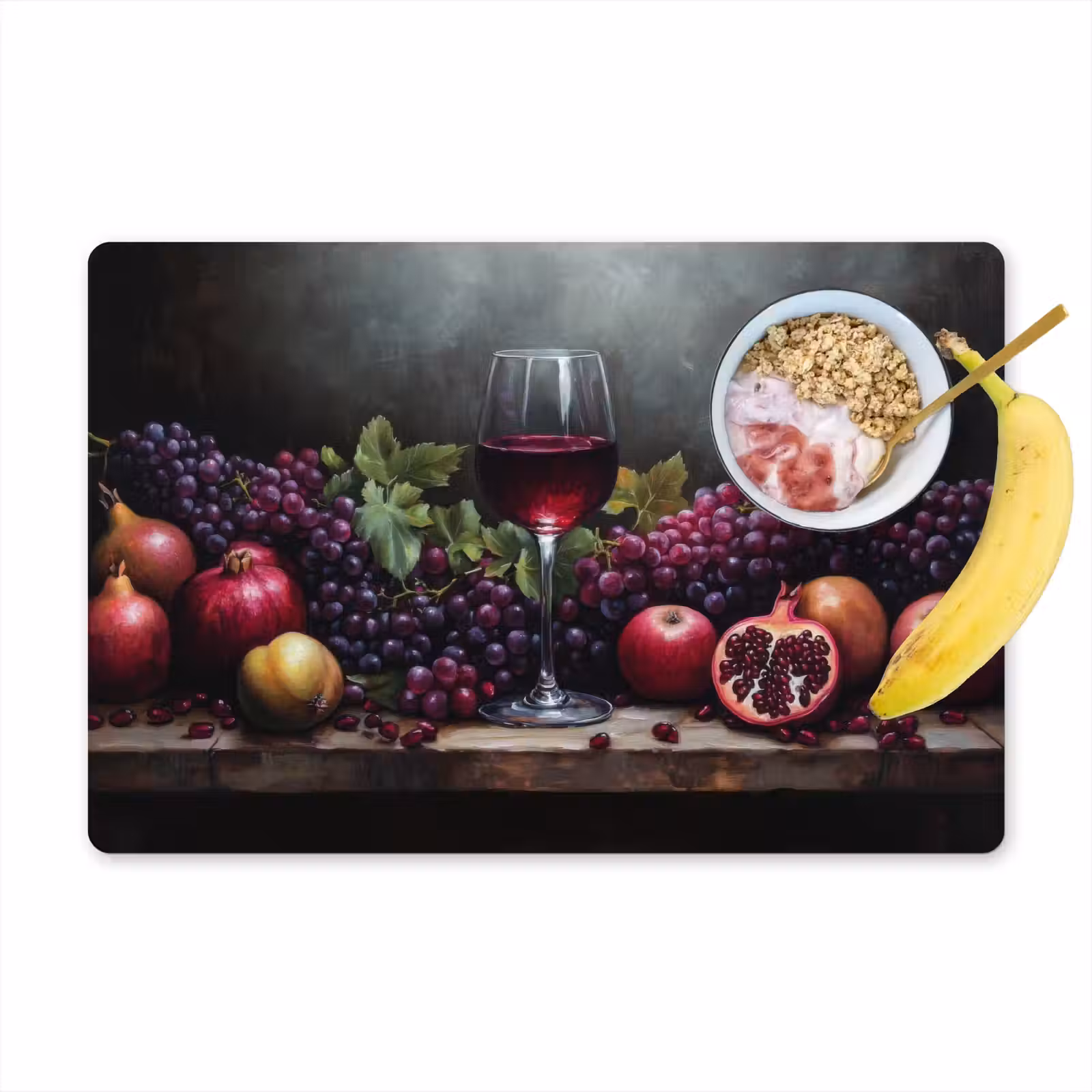 Salvamanteles - Vino - Fruta - Bodegón — 1