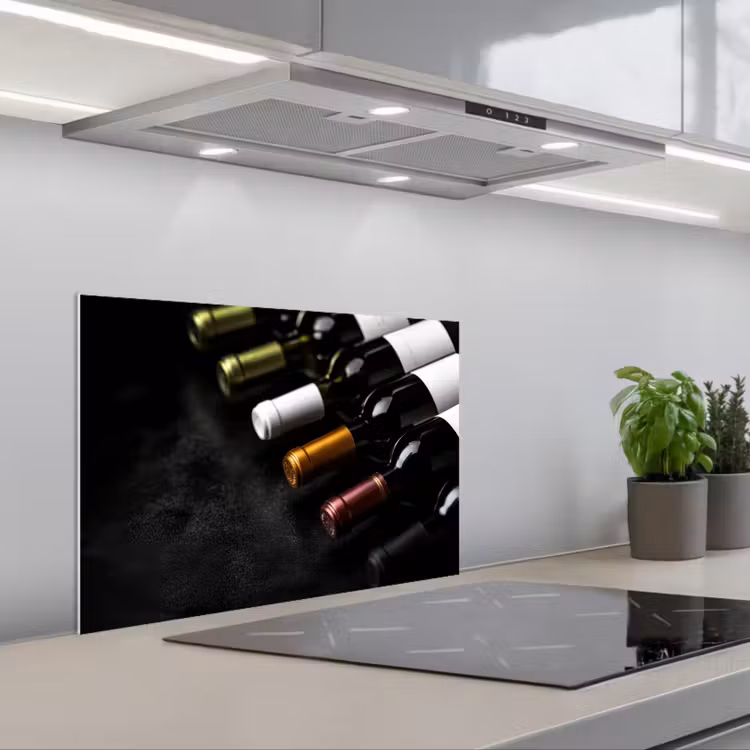 Salpicaderos de cocina - Vino - Botellas - Variedad - Sabores — 1