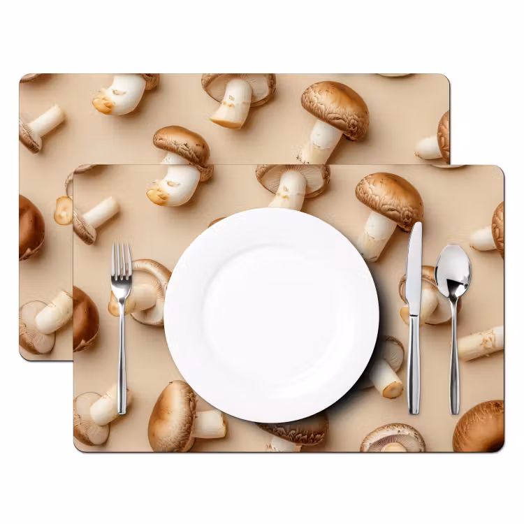 Salvamanteles - Castaño Setas - Beige — 2
