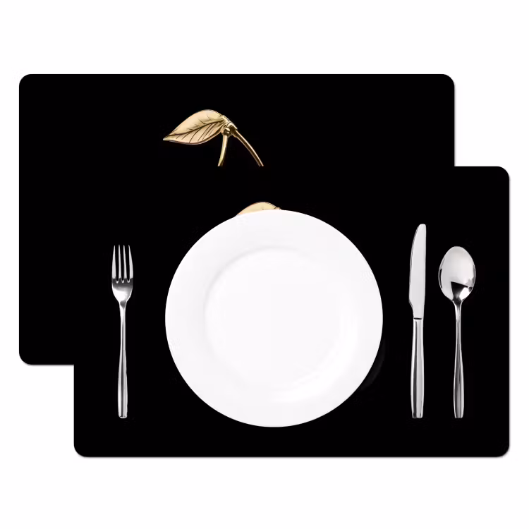 Salvamanteles - Cerezo - Negro - Oro - Cromo — 2