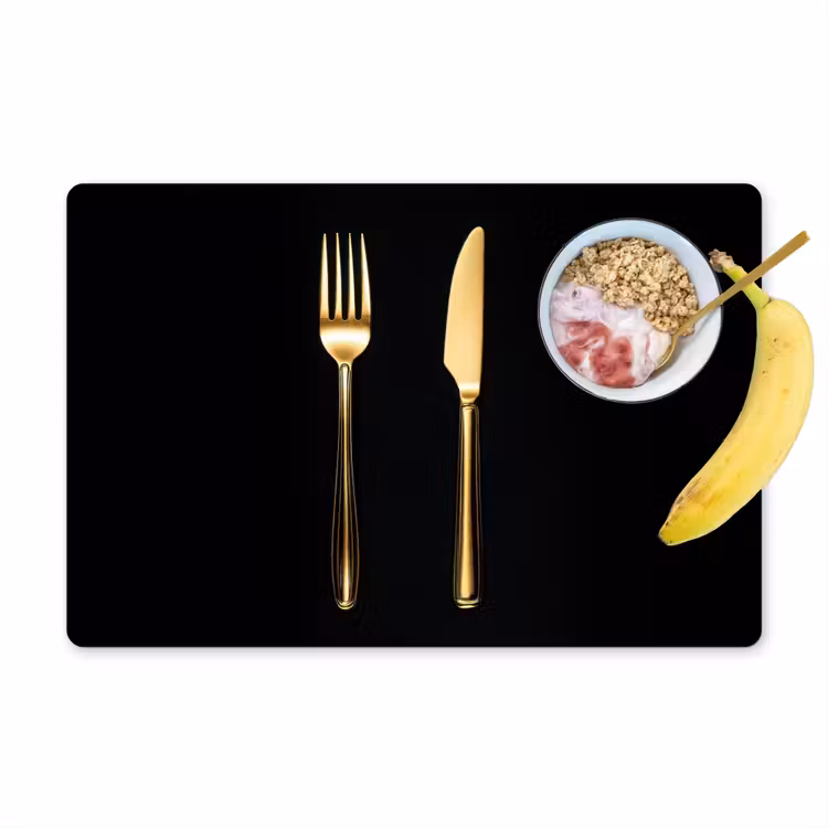 Salvamanteles - Cubiertos - Oro - Cuchillo - Tenedor — 1