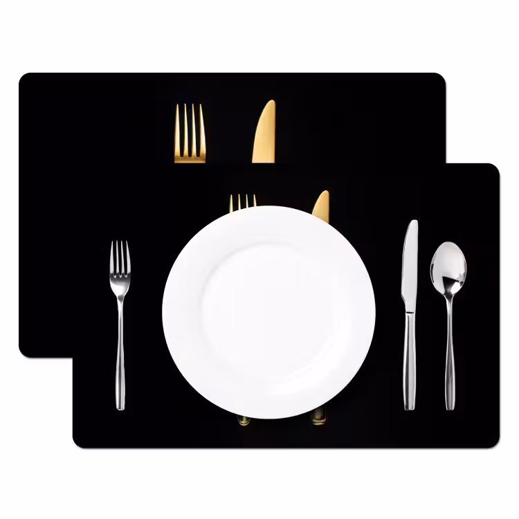 Salvamanteles - Cubiertos - Oro - Cuchillo - Tenedor — 2