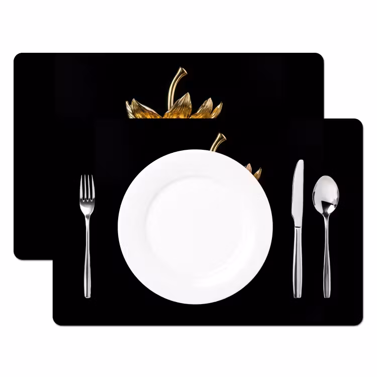 Salvamanteles - Fresa - Oro - Negro - Cromo — 2