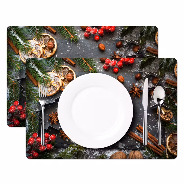 Salvamanteles - Navidad - Hierbas - Naturaleza muerta - Invierno — 2