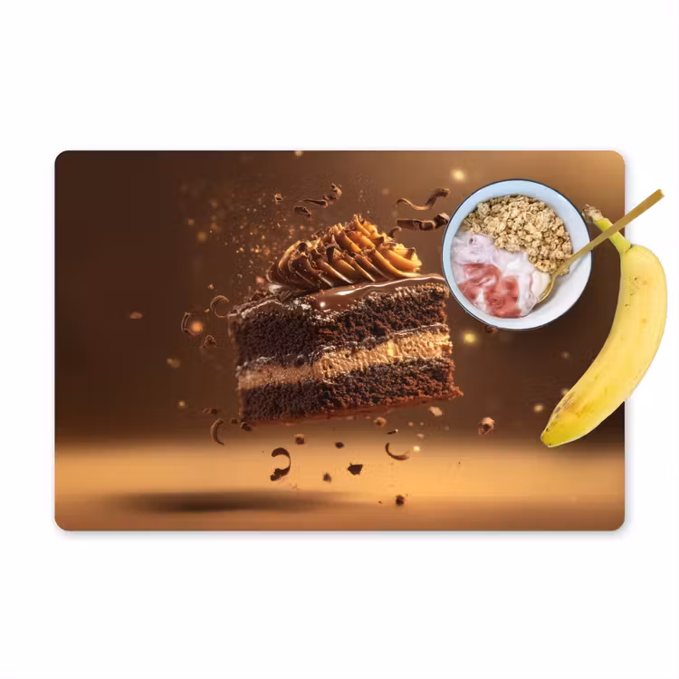 Salvamanteles - Tarta - Chocolate - Comida - Brownie — 1