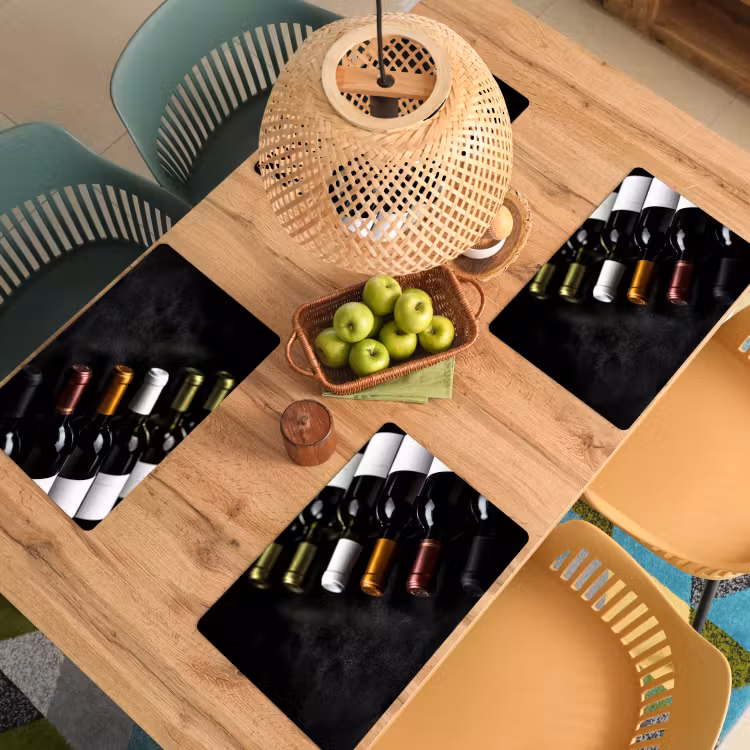 Salvamanteles - Vino - Botellas - Variedad - Sabores — 3