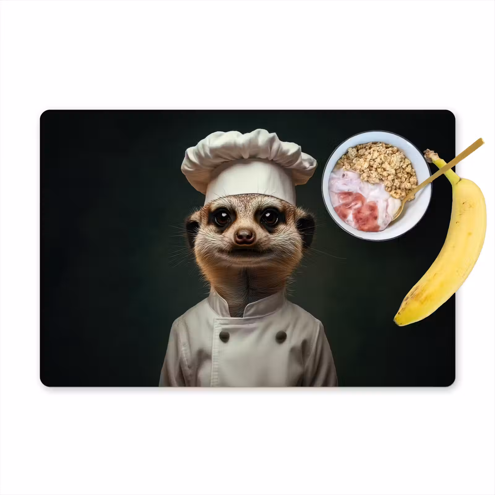 Vinilo para manteles individuales - Animal - Cocinero - Suricata — 1