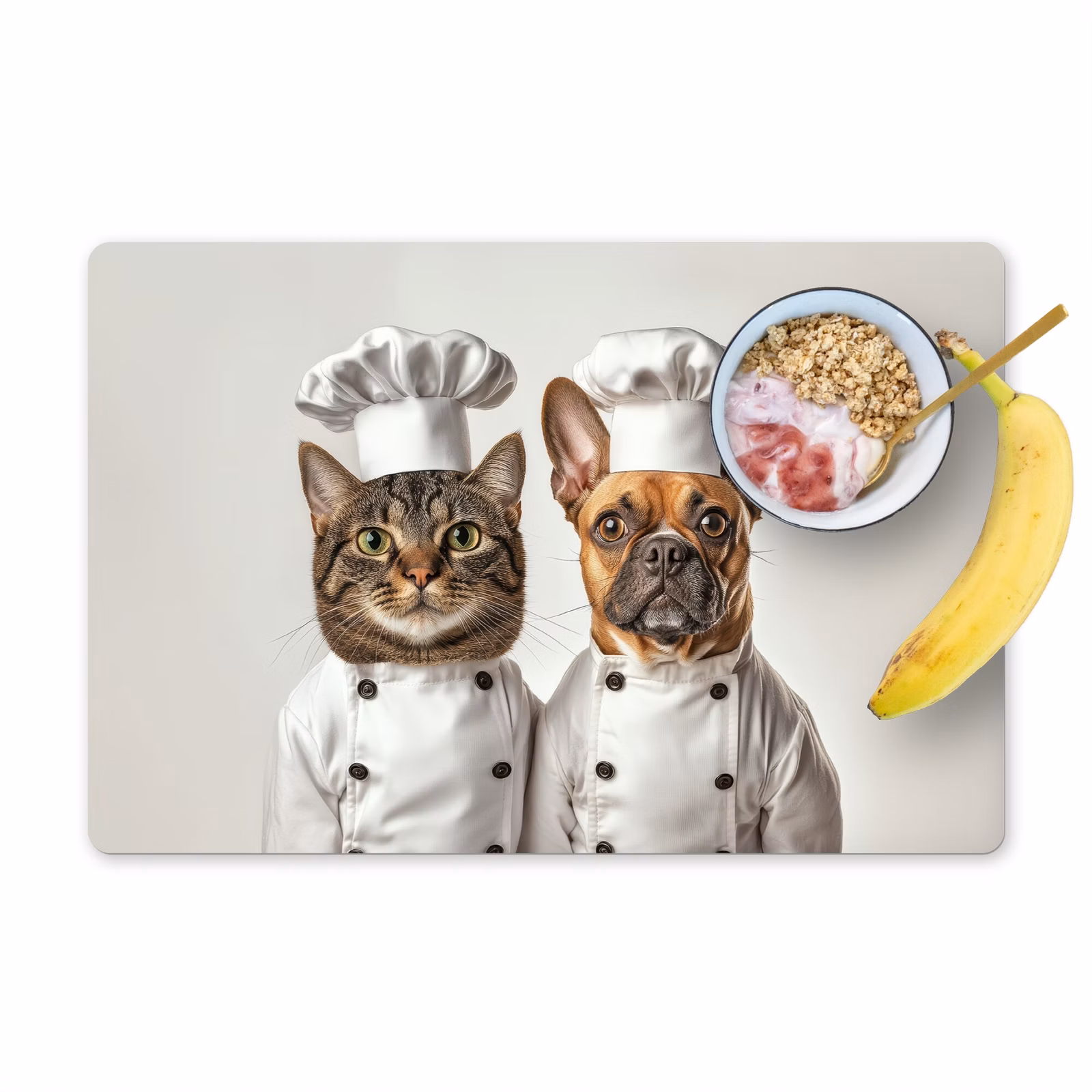 Vinilo para manteles individuales - Gato - Perro - Ropa de cocina — 1