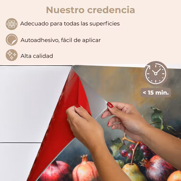 Salpicaderos de cocina - Rústico - Naturaleza muerta - Fruta — 4