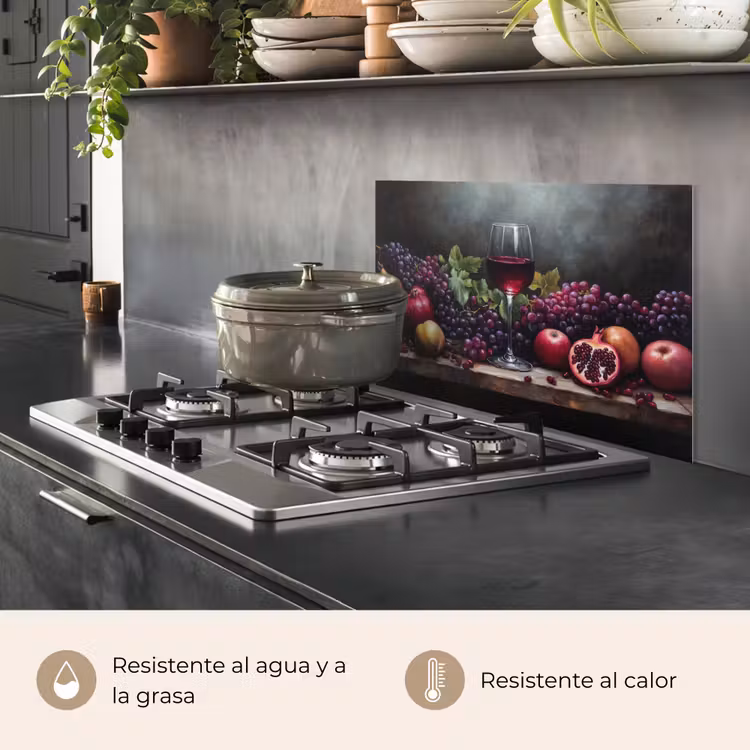 Salpicaderos de cocina - Vino - Fruta - Bodegón — 2