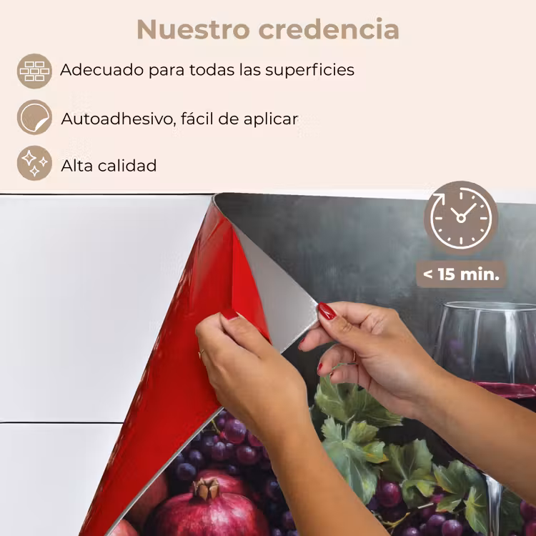 Salpicaderos de cocina - Vino - Fruta - Bodegón — 4