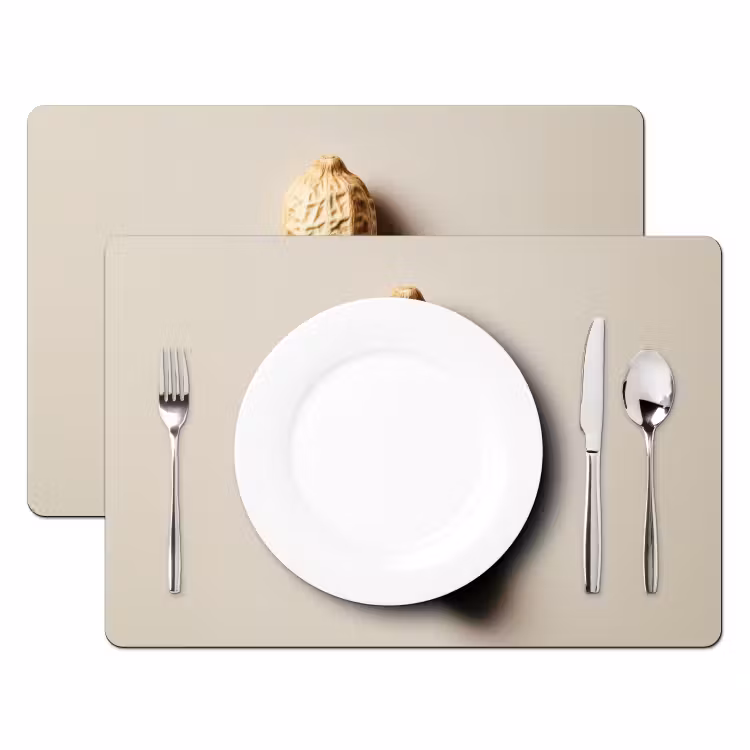 Salvamanteles - Cacahuete - Crudo - Beige — 2
