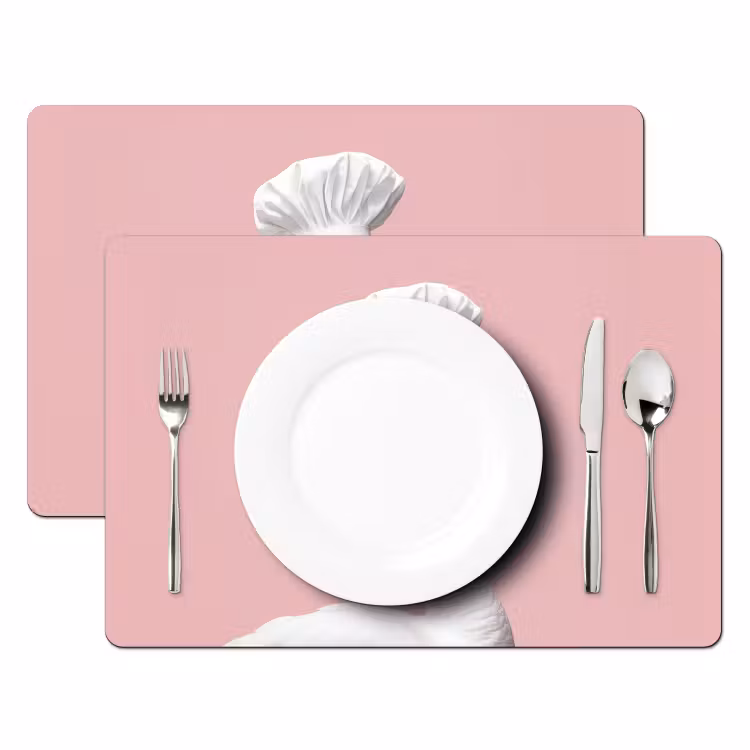 Vinilo para manteles individuales - Cisne - Gorro de cocinero - Hermoso - Clásico — 2