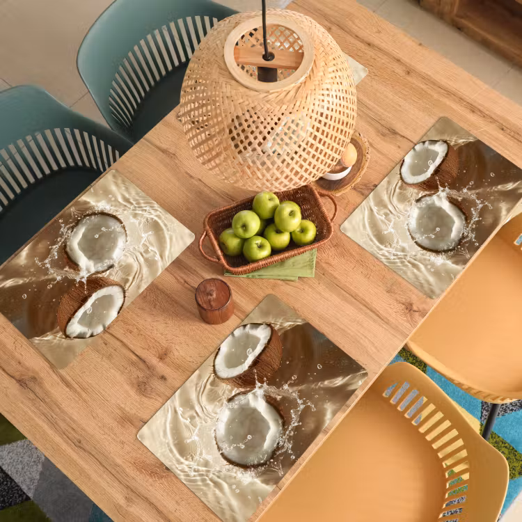 Salvamanteles - Coco - Agua - Beige - Salpicaduras — 3