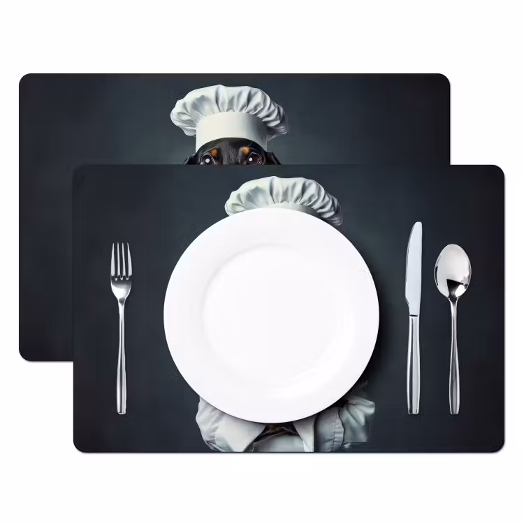 Vinilo para manteles individuales - Perro - Garde - Cocinero — 2