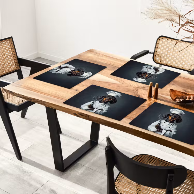Vinilo para manteles individuales - Perro - Garde - Cocinero — 4