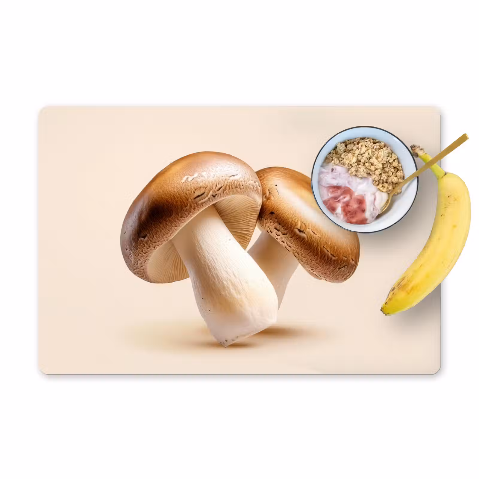Salvamanteles - Champiñones - Suave - Beige — 1