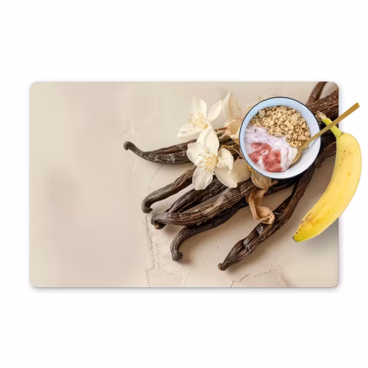Salvamanteles - Vainilla - Floral - Beige — 1