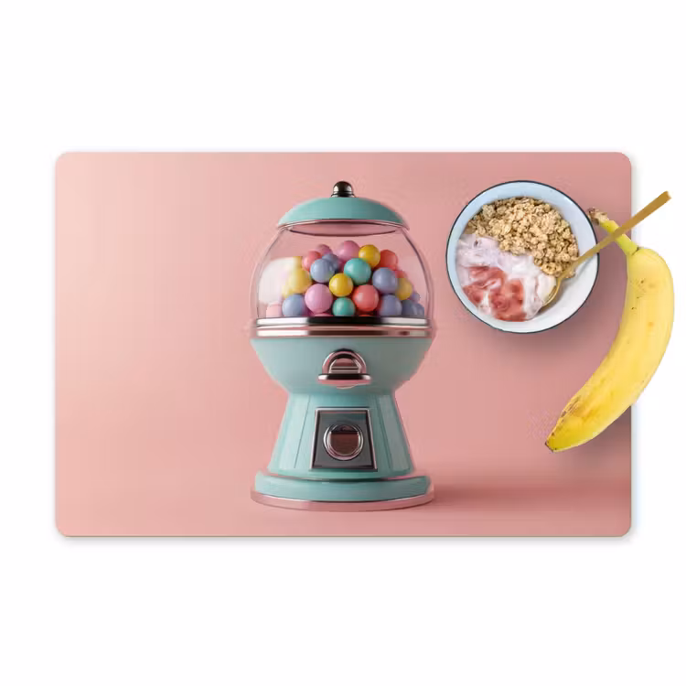 Salvamanteles - Chicle - Retro - Caramelo - Rosa — 1