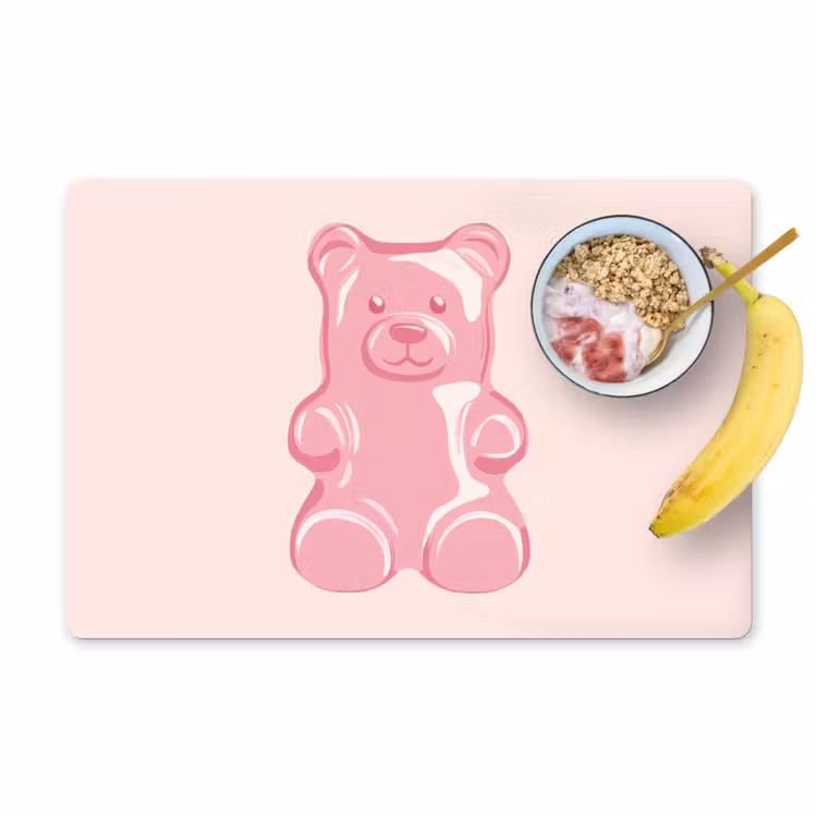 Salvamanteles - Oso - Rosa - Caramelo — 1
