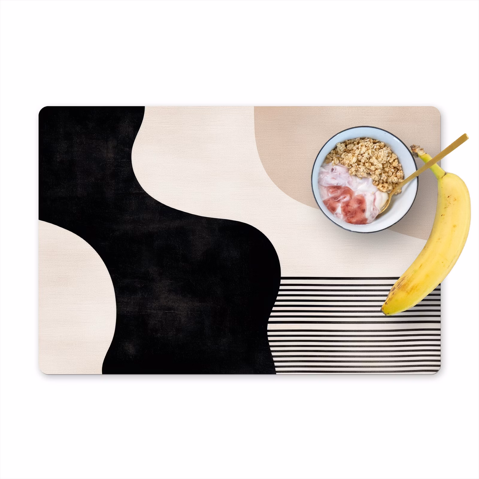Salvamanteles - Abstracto - Japandi - Beige - Moderno — 1