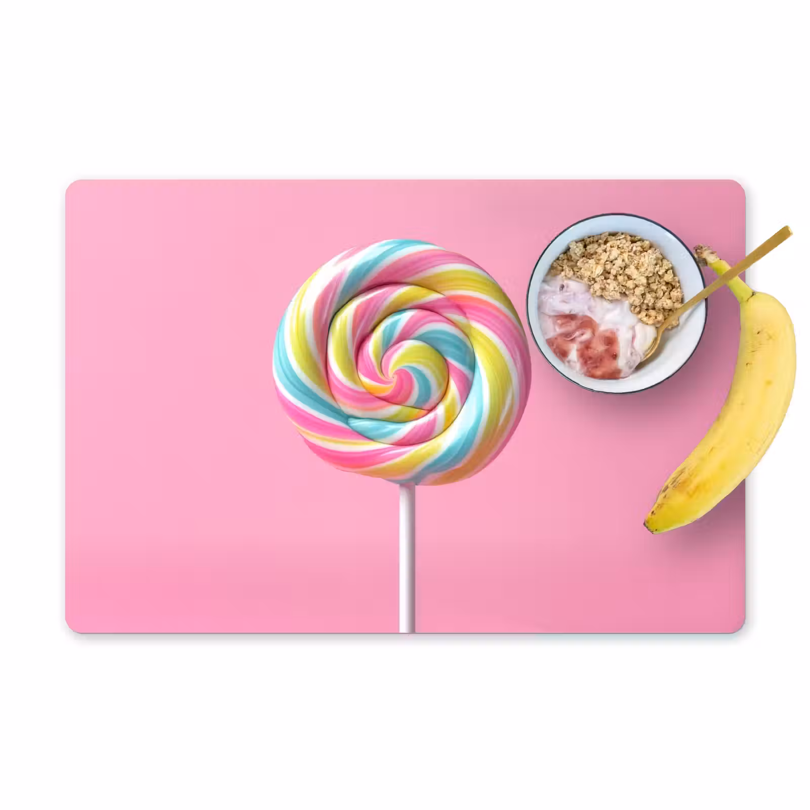Salvamanteles - Piruleta - Rosa - Caramelo - Dulce — 1