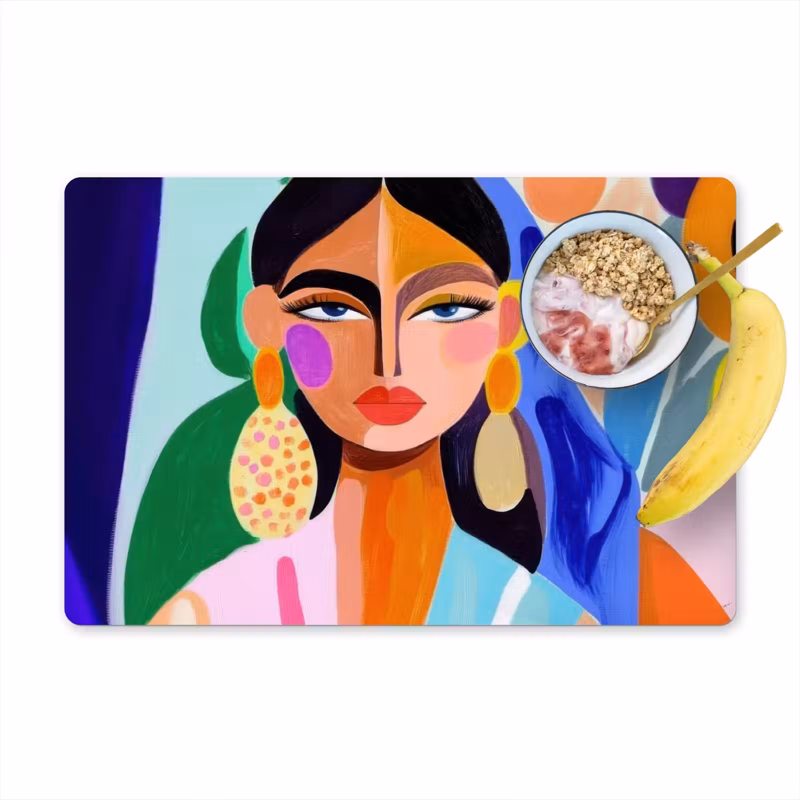 Salvamanteles - Retrato - Mujer - Moderno — 1