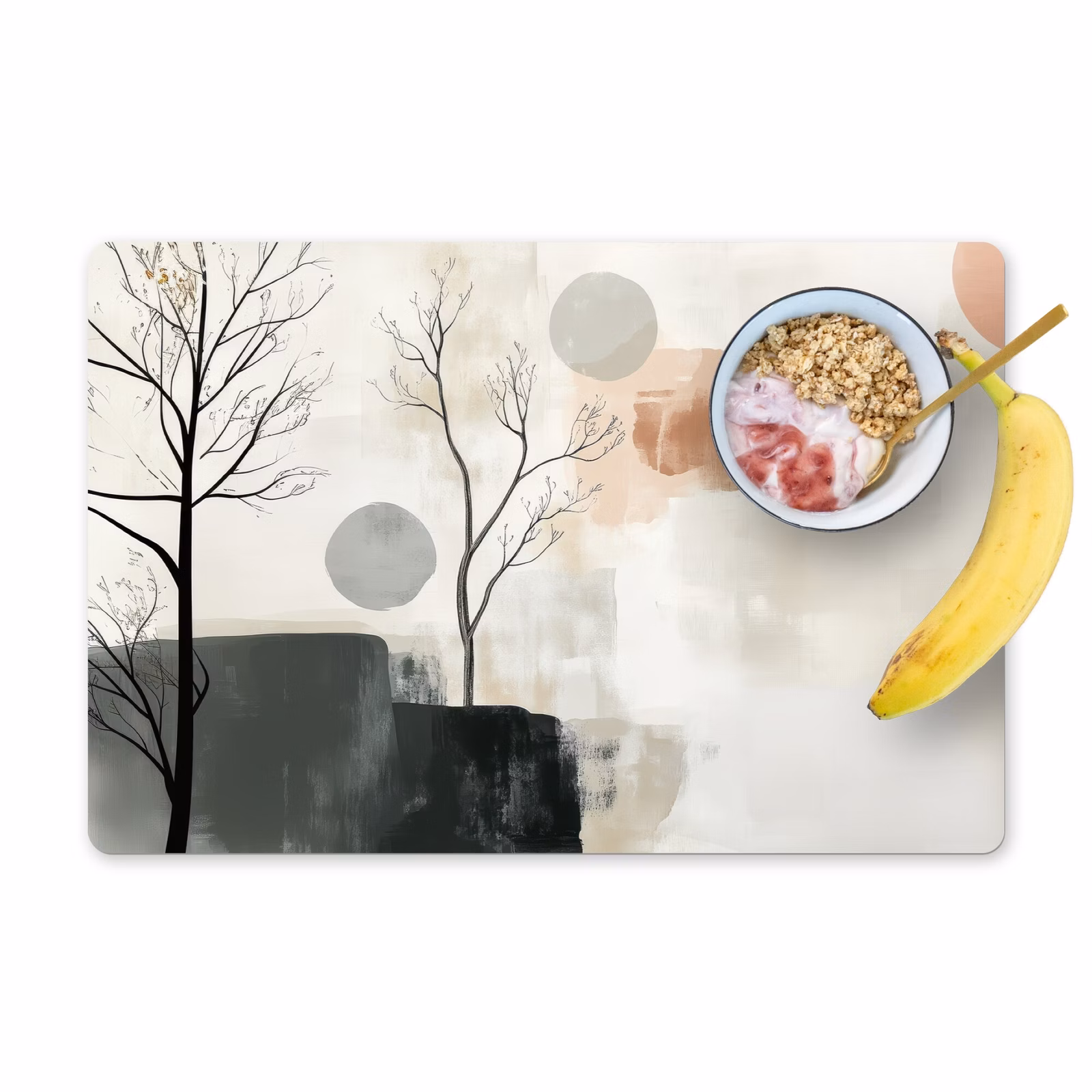 Salvamanteles - Wabi sabi - Beige - Planta — 1