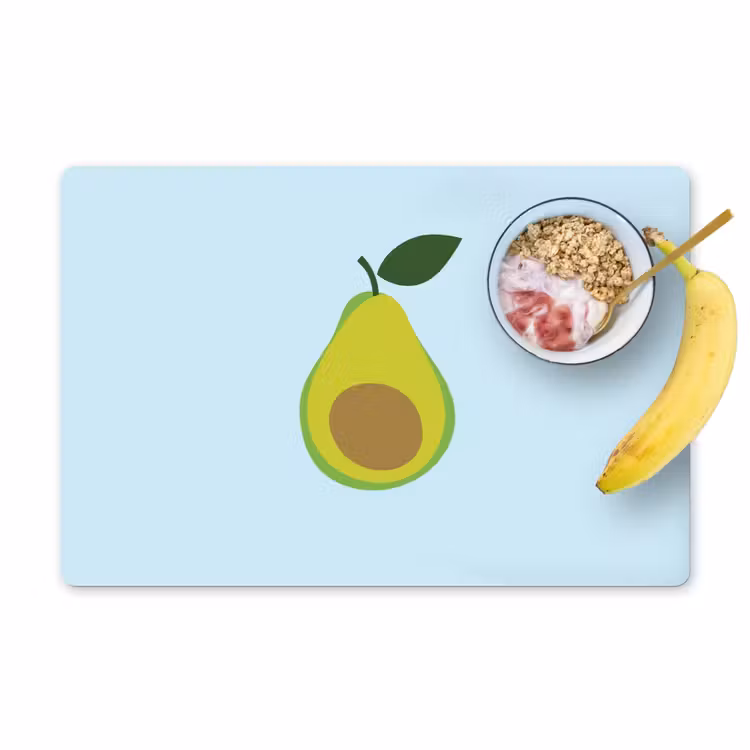 Salvamanteles - Aguacate - Ilustración - Verde - Fruta — 1