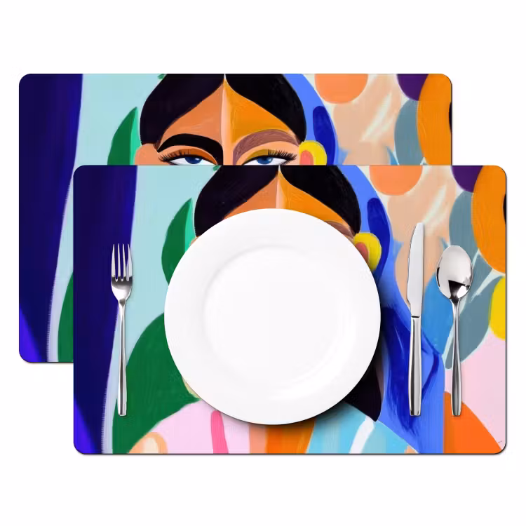 Salvamanteles - Retrato - Mujer - Moderno — 2