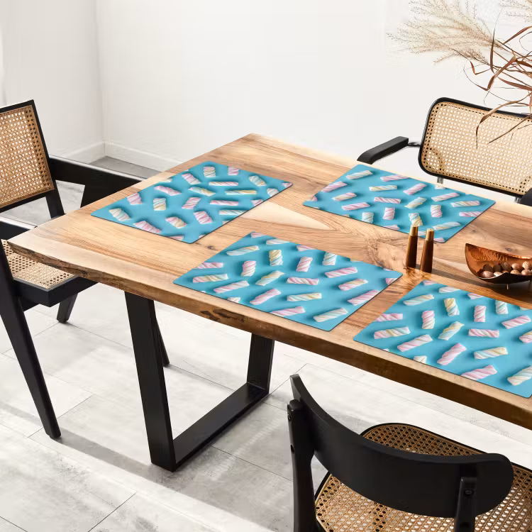 Salvamanteles - Tocino - Pastel - Caramelo - Azul — 4