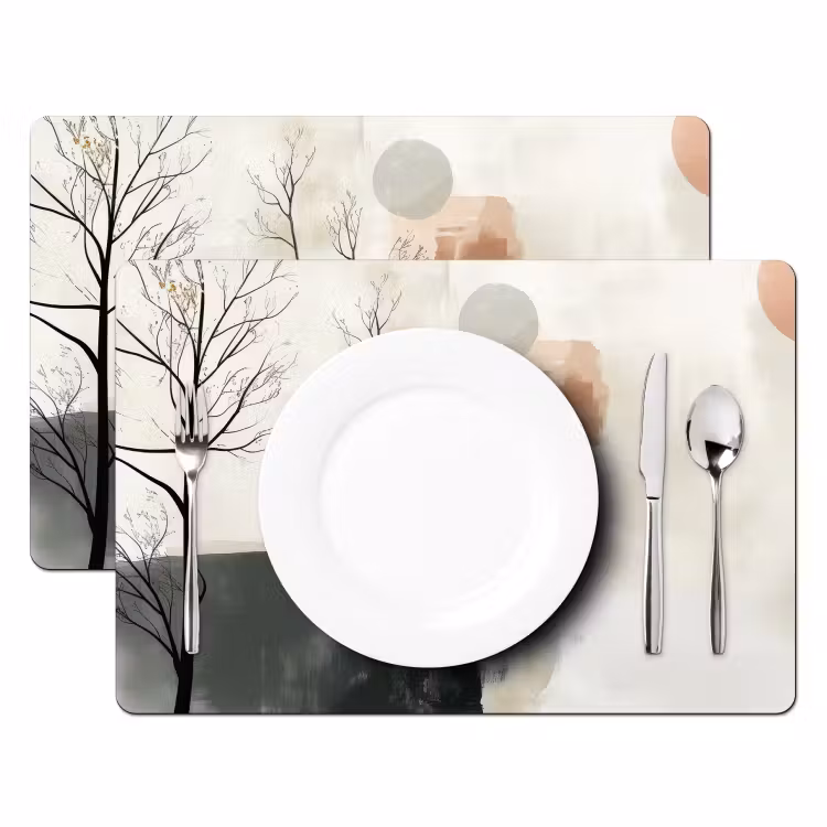 Salvamanteles - Wabi sabi - Beige - Planta — 2