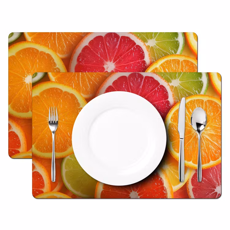 Vinilo para manteles individuales - Fruta - Colorido - Primer plano — 2