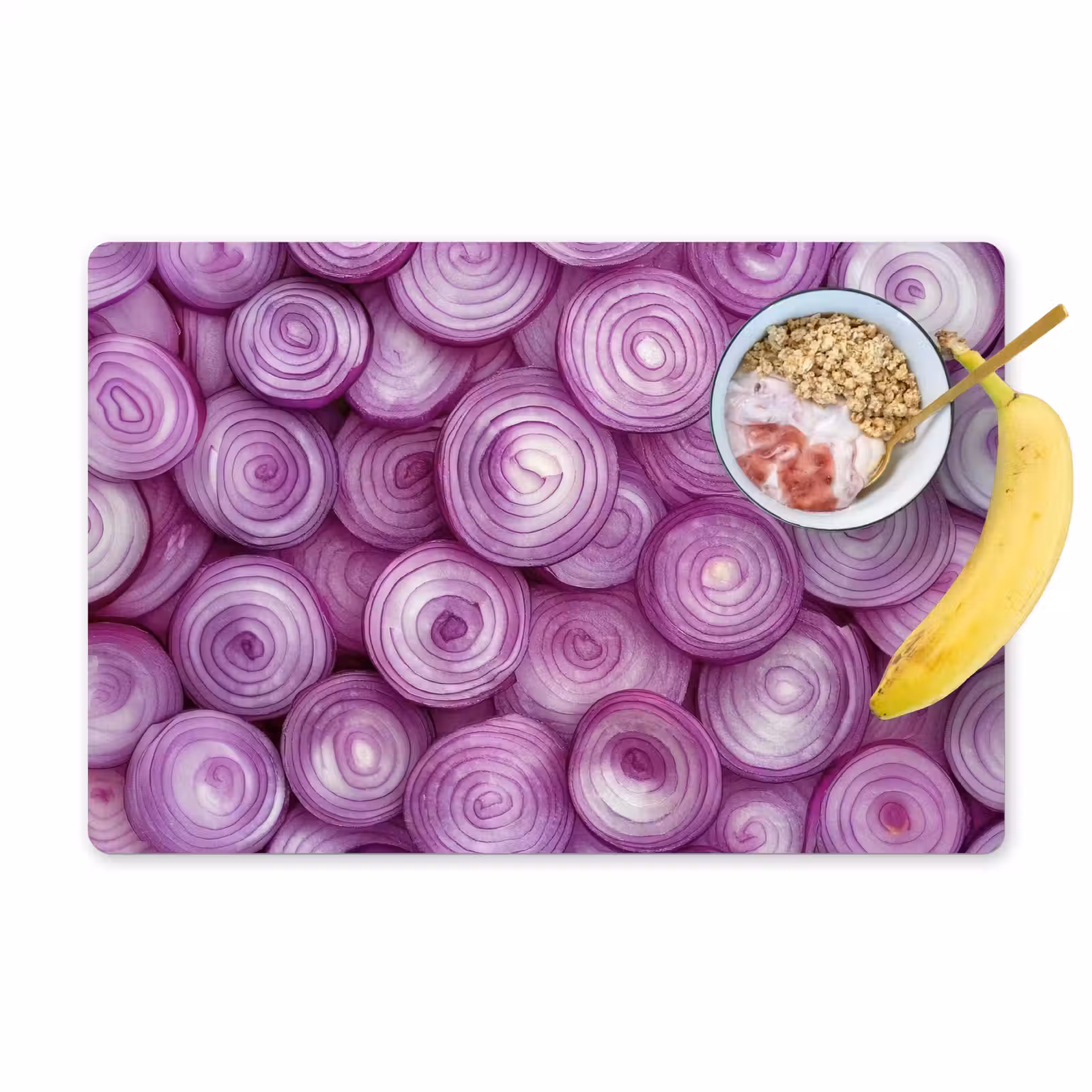 Vinilo para manteles individuales - Morado - Cebollas - Primer plano — 1